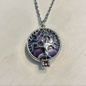 Natural amethyst necklace